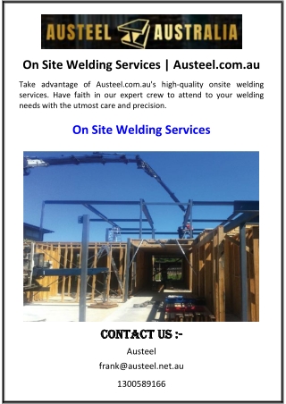 on site welding services austeel com au