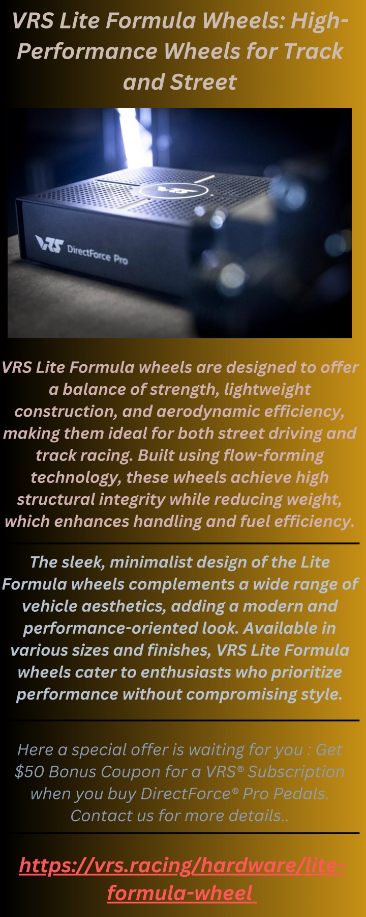 vrs lite formula wheels high performance wheels