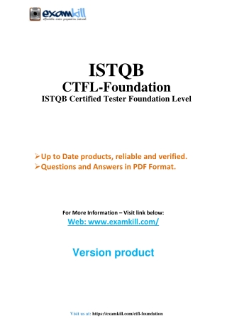 istqb ctfl foundation istqb certified tester