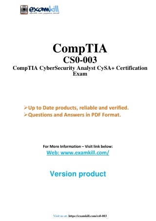 comptia cs0 003