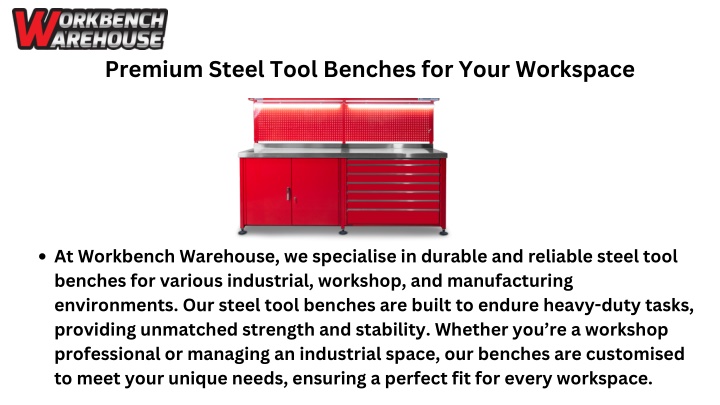 premium steel tool benches for your workspace