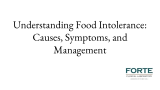 understanding food intolerance causes symptoms and management