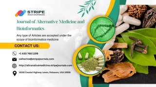 Journal of Alternative medicine and Bioinformatics