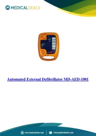 Automated-External-Defibrillator-MD-AED-1001