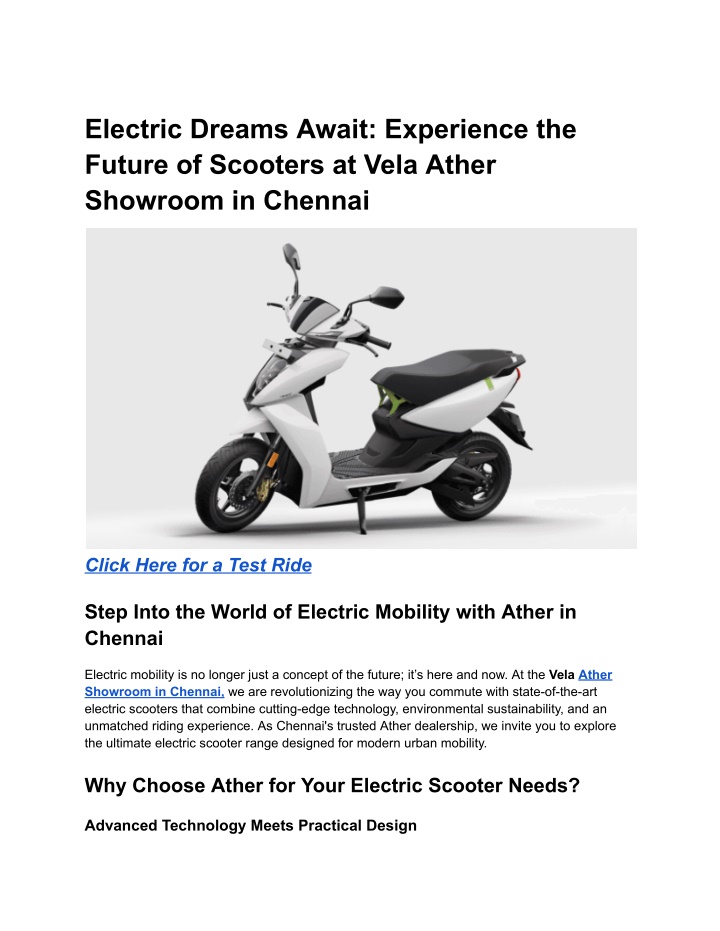 electric dreams await experience the future