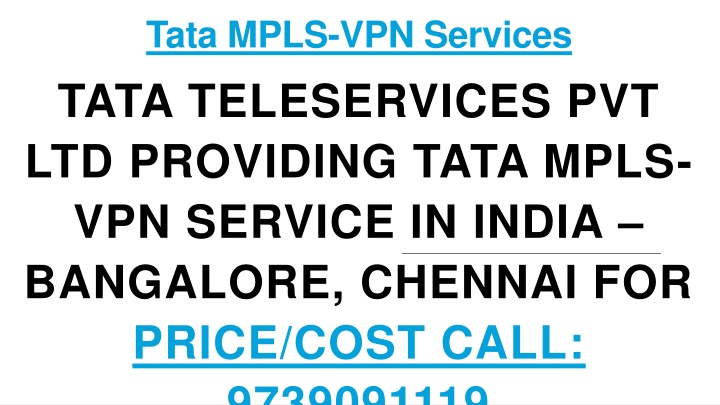 tata mpls vpn services