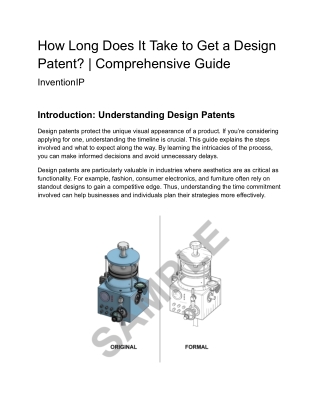 How Long Does It Take to Get a Design Patent? | Comprehensive Guide | InventionI