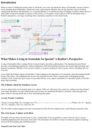 “What Makes Living in Scottsdale So Special? A Realtor's Perspective”