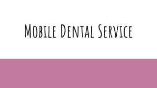 mobile dental service
