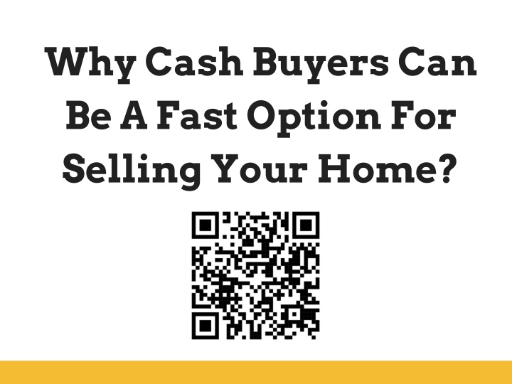 why cash buyers can be a fast option for selling