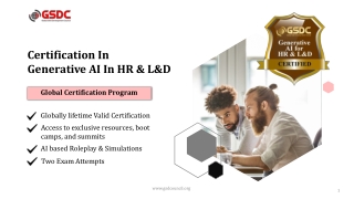 certification in generative ai in hr l d