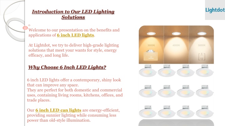 introduction to our led lighting solutions