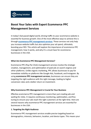 boost your sales with expert ecommerce
