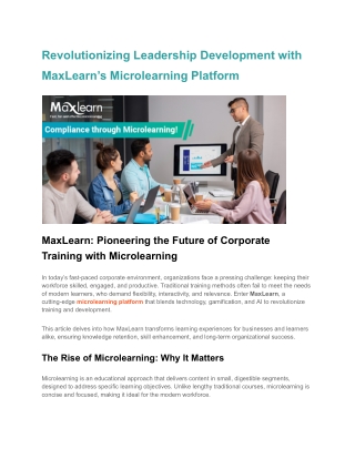 revolutionizing leadership development with