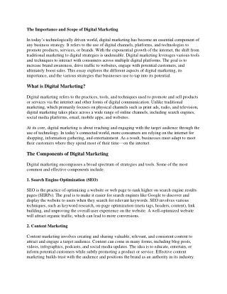 the importance and scope of digital marketing