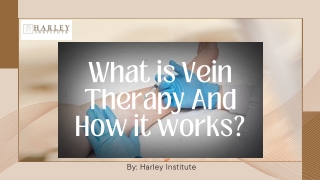 what is Vein Therapy And How it works