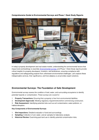 Comprehensive-Guide-to-Environmental-Surveys-and-Phase-1-Desk-Study-Reports
