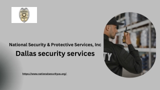 National Security - Dallas Security Services