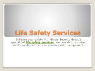 Life Safety Services