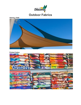 Best 100% Polyester Waterproof Print & Outdoor Fabrics _