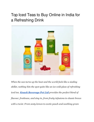 Top Iced Teas to Buy Online in India for a Refreshing Drink (1)