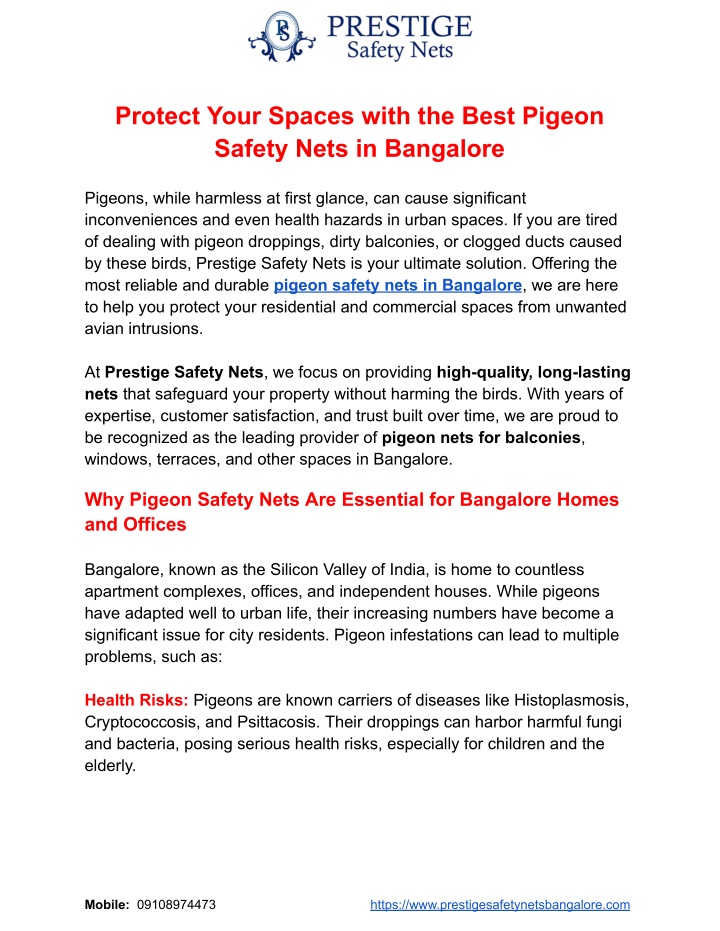 protect your spaces with the best pigeon safety