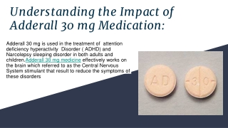 Understanding the Impact of Adderall 30 mg