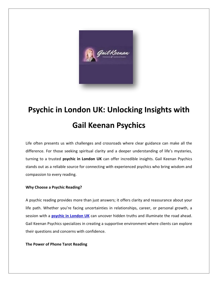 psychic in london uk unlocking insights with