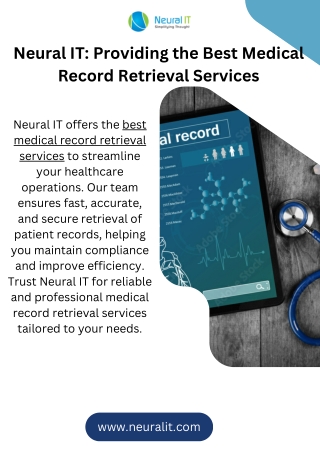 neural it providing the best medical record