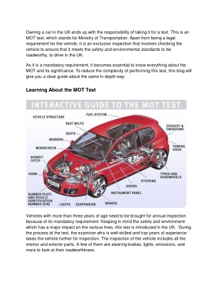 The MOT Test_ An All-Encompassing Analysis
