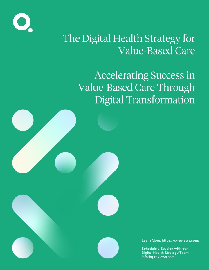 the digital health strategy for value based care