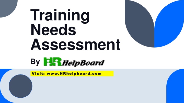 training needs assessment by