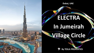 ELECTRA In JVC By Tesla Properties a Real Estate Company In Dubai