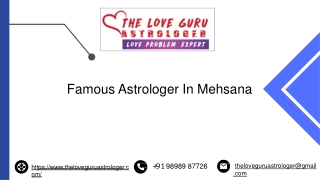 Famous Astrologer In Mehsana