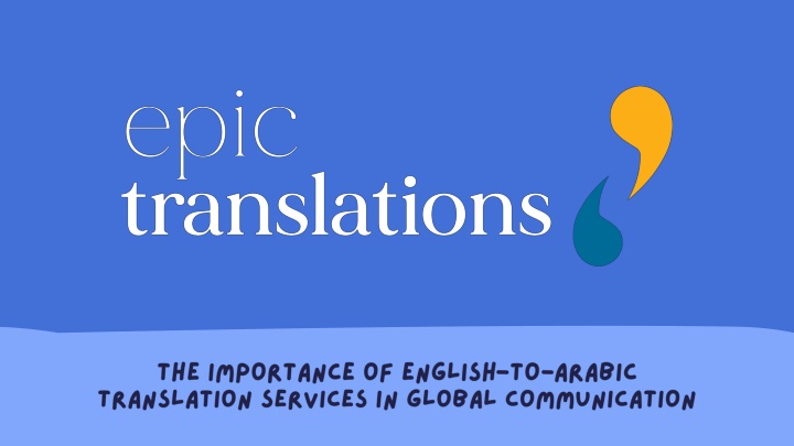 the importance of english to arabic translation