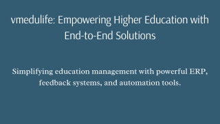 vmedulife empowering higher education with