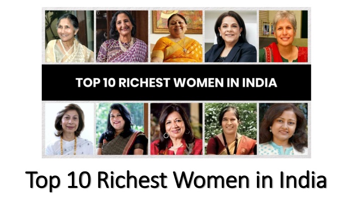 top 10 richest women in india top 10 richest