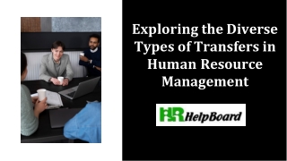 exploring the diverse types of transfers in human