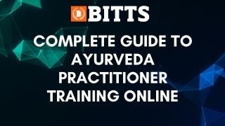 Complete Guide To Ayurveda Practitioner Training Online