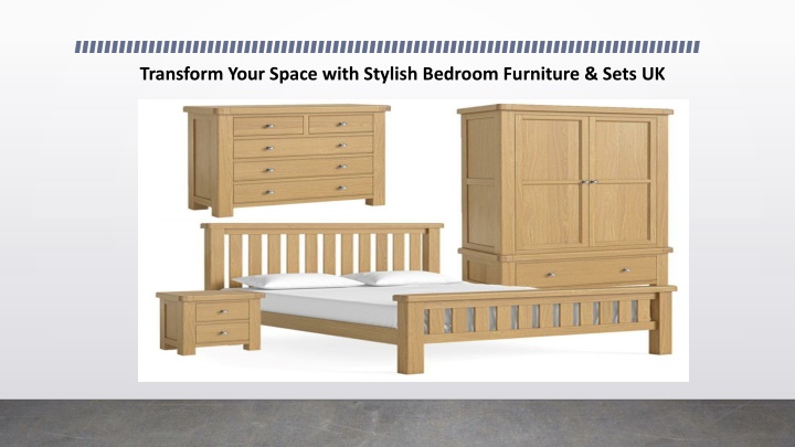 transform your space with stylish bedroom furniture sets uk