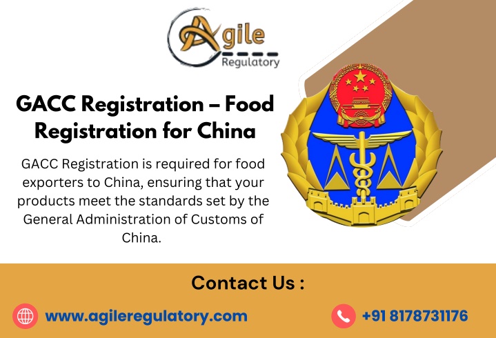 gacc registration food registration for china