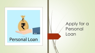 apply for a personal loan