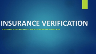 insurance verification