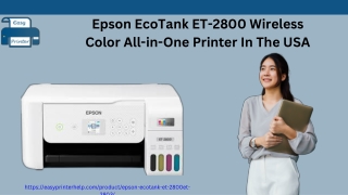 Epson EcoTank ET-2800 Wireless Color All-in-One Printer In The USA