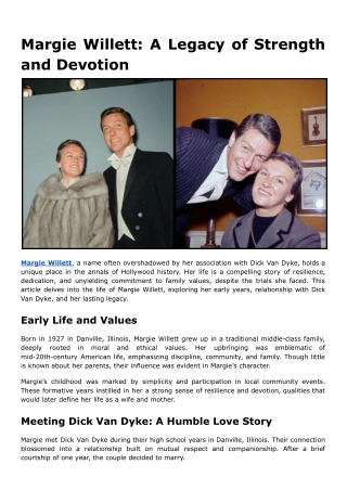 margie willett a legacy of strength and devotion