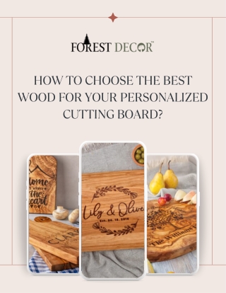 Handcrafted Cutting Boards with a Personal Touch