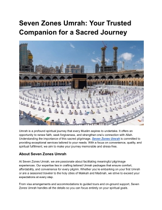 Seven Zones Umrah_ Your Trusted Companion for a Sacred Journey