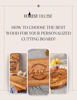 Handcrafted Cutting Boards with a Personal Touch