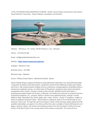 88  FOR LITHUANIAN AND EUROPEAN CITIZENS - SAUDI  Saudi Arabian Government Visa Center _ Saudi Electronic Visa eVisa - S