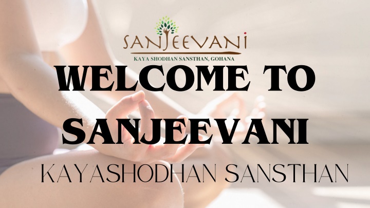 welcome to sanjeevani